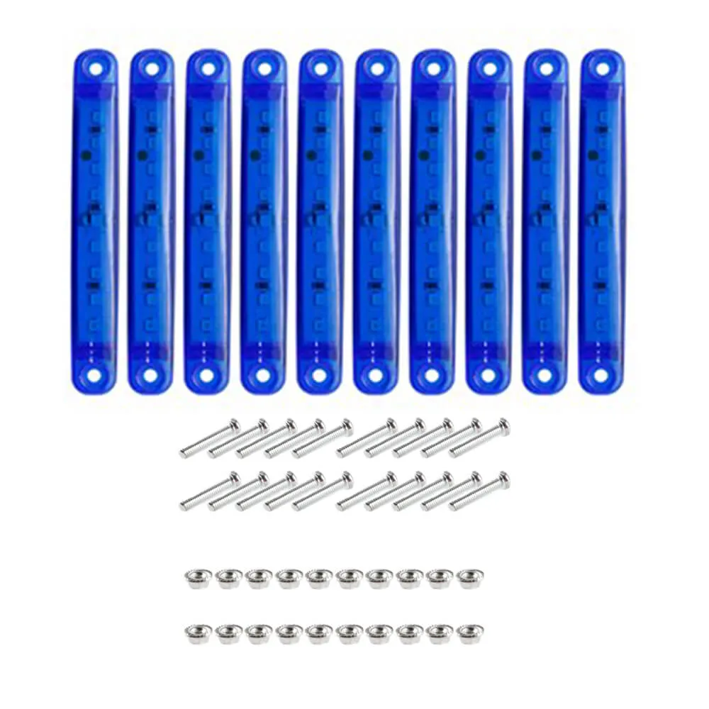 10Pcs 3.94 Inch Slim LED Side Marker Lights 12-24V 9 SMD LED for Truck Trailer RV Bus