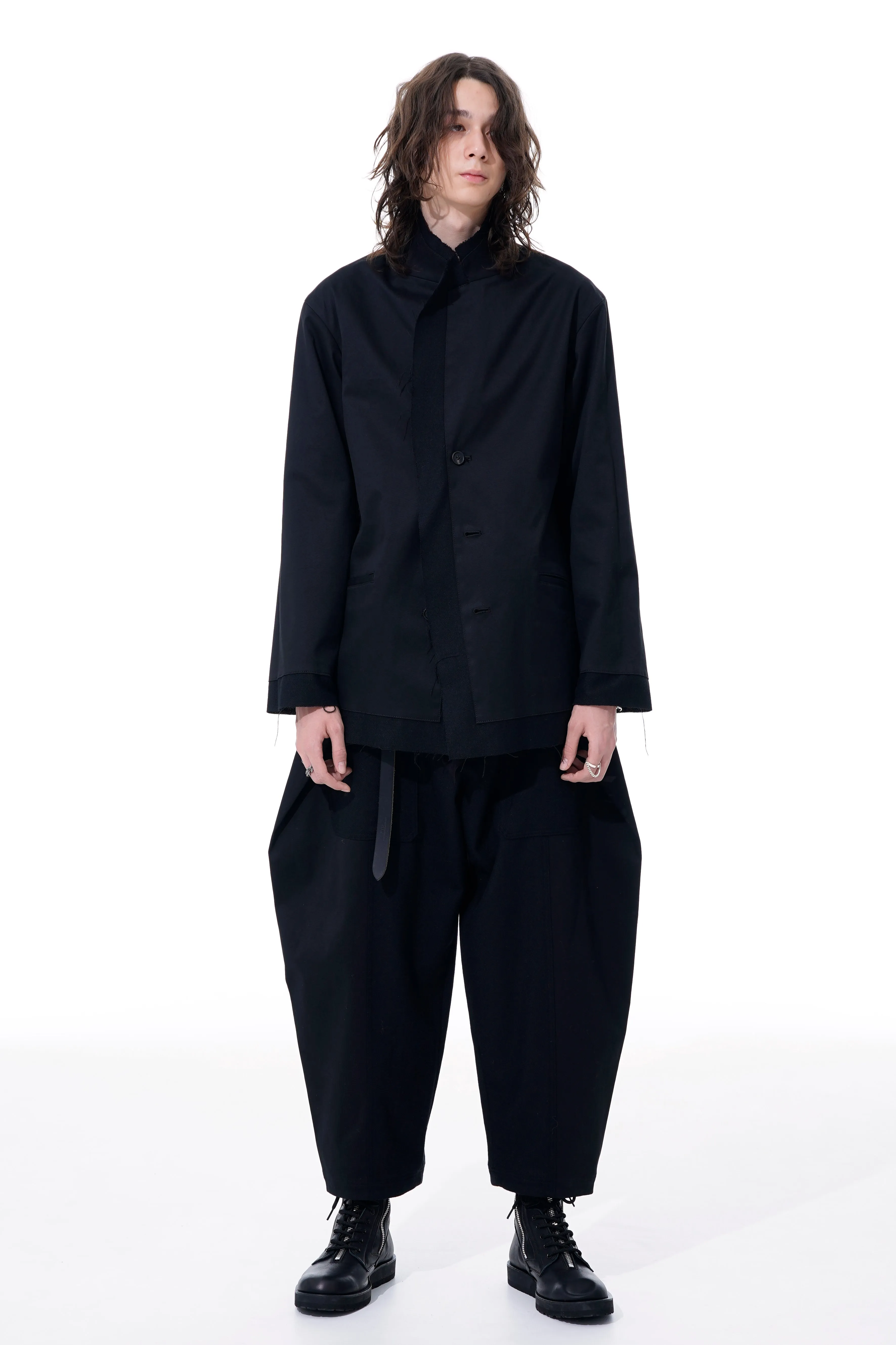1/10 FLANNEL COTTON CUT OFF REVERSIBLE JACKET