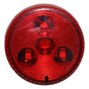 2 Inch Round Red Clearance Side Marker Light 4 LED | HDV3001R
