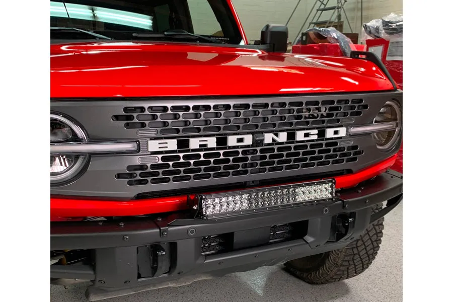 2021  Ford Bronco Grimm Offroad Steel Front Bumper Light Bridge
