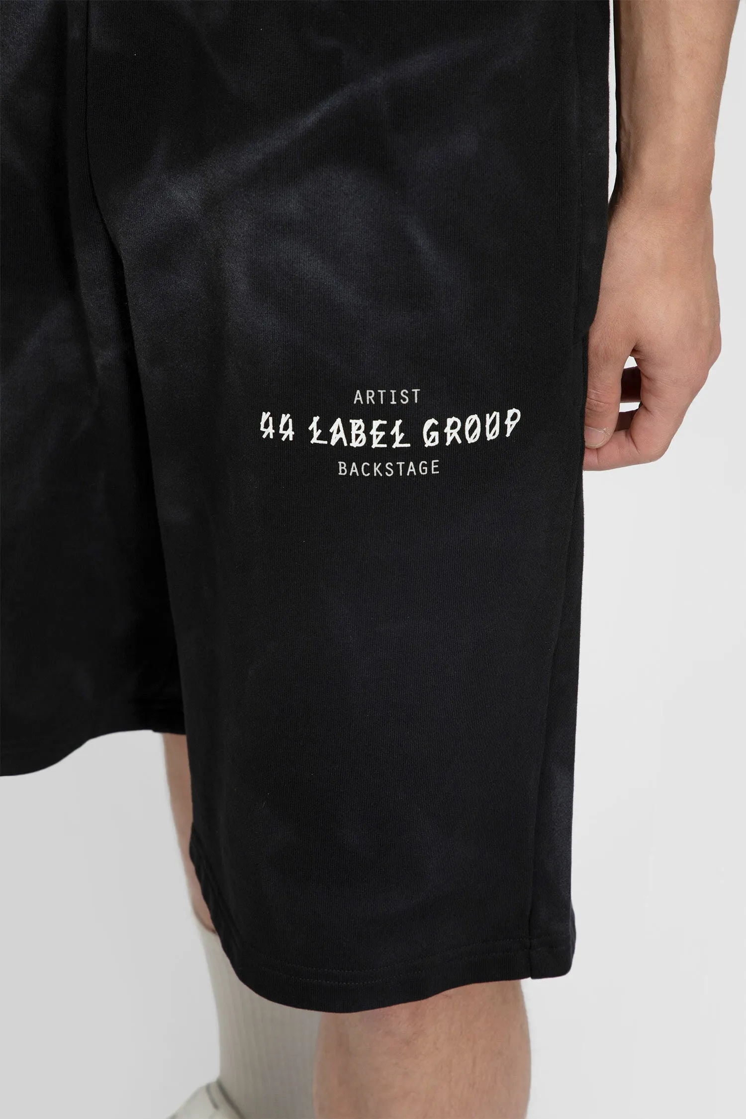 44 LABEL GROUP MAN BLACK SHORTS & SKIRTS