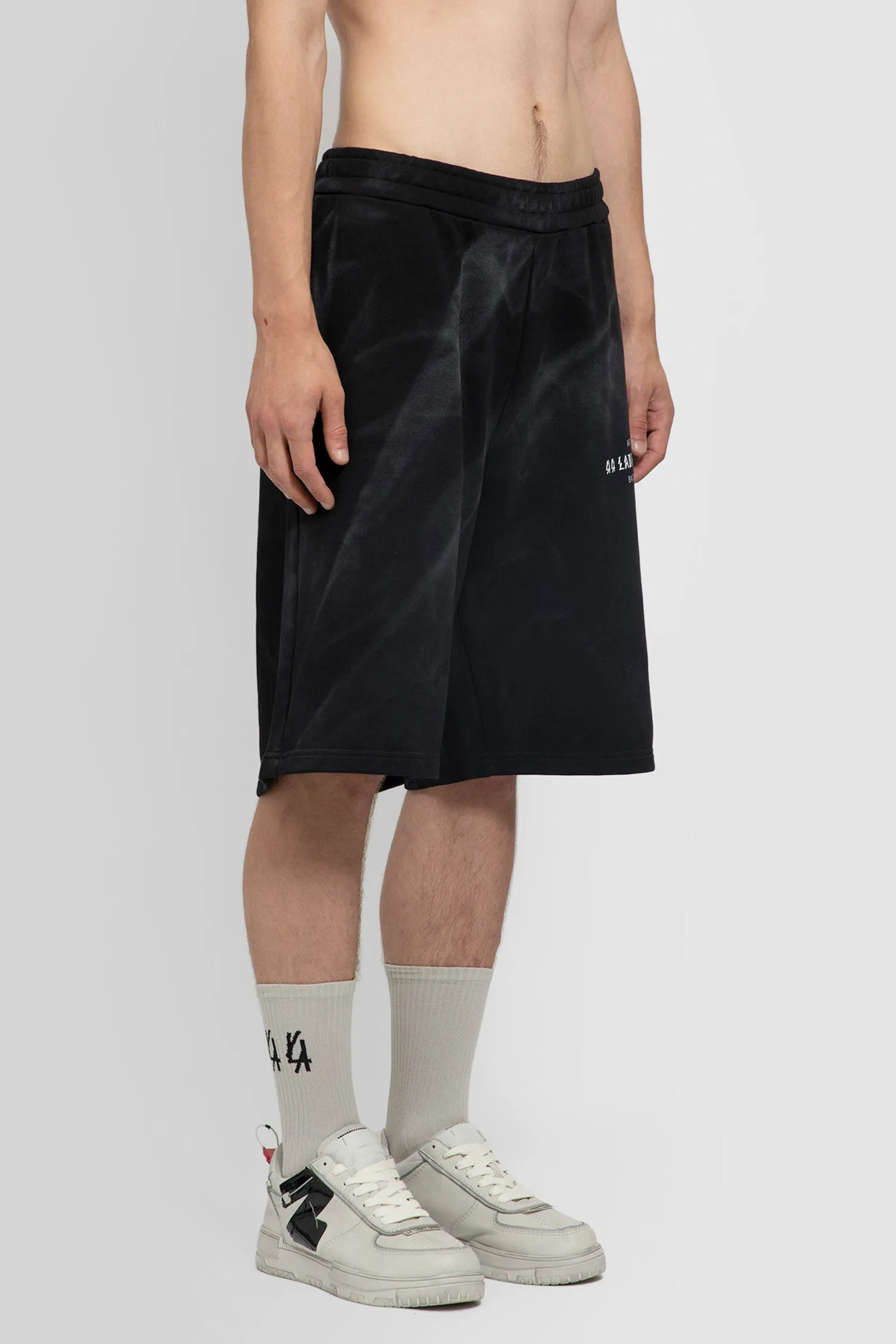 44 LABEL GROUP MAN BLACK SHORTS & SKIRTS