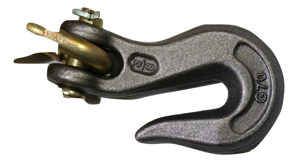 5/16" x 20 Ft  G70 Transport Chain w/ Clevis Grab Hooks USA | 100 PACK