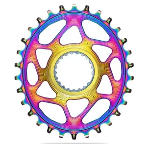 Absolute Black Oval MTB Chainring 1X Direct Mount Shimano HG  12 Speed Rainbow