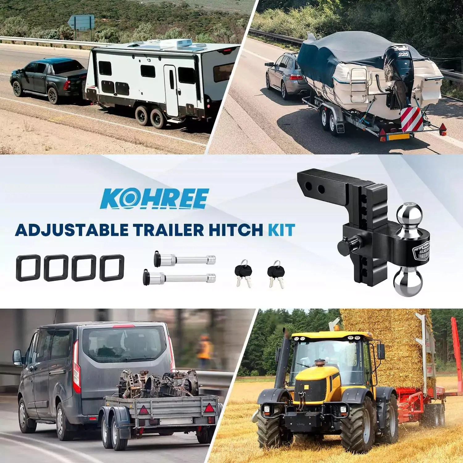 Adjustable Trailer Hitch Kit