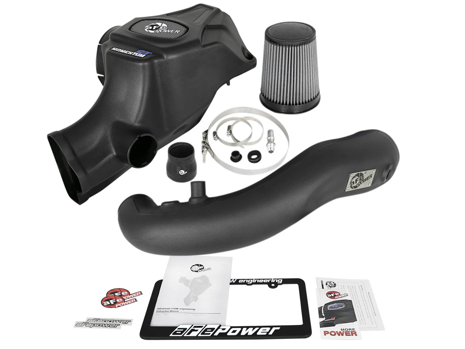 aFe Momentum ST Cold Air Intake Ford Mustang EcoBoost 2.3L (15-17) Dry or Oiled Air Filter