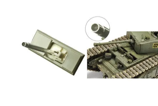 AFV Club Military 1/35 British Churchill Mk III Infantry Tank w/Ordance QF 75mm Mk V Gun Kit
