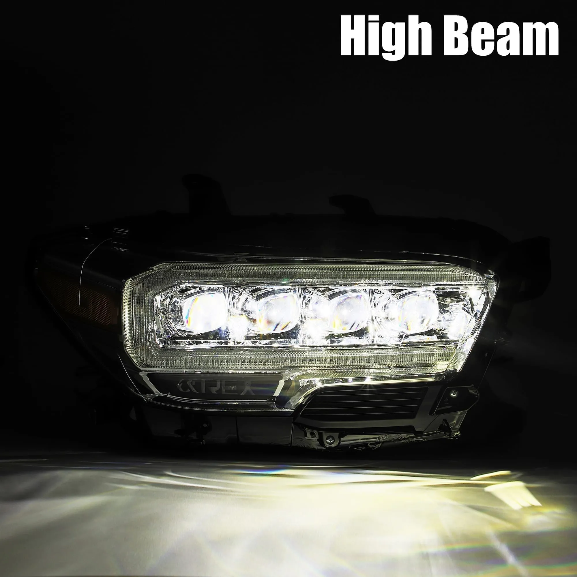 AlphaRex 16  Toyota Tacoma NOVA LED Projector Headlights Plank Style Chrome w/Activation Light (arx880706)