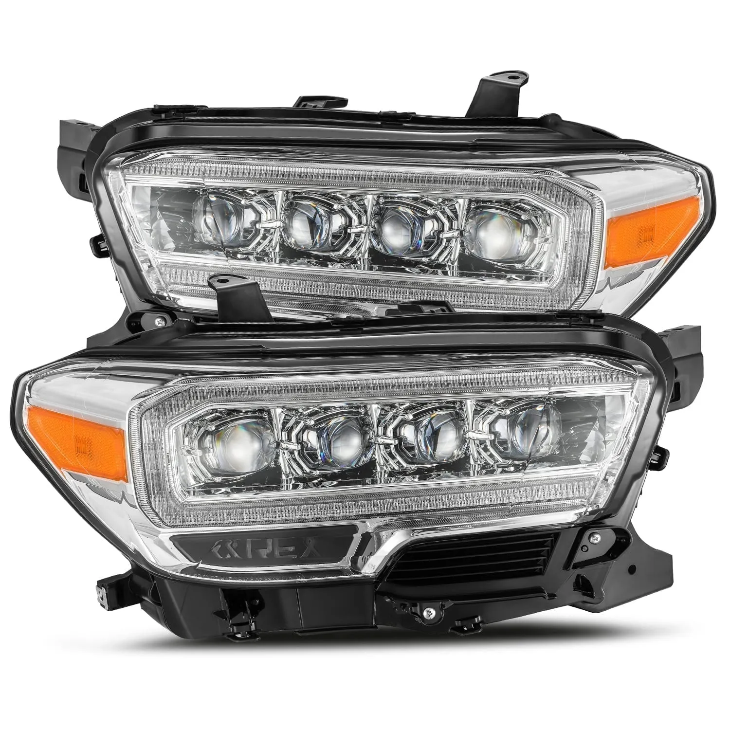 AlphaRex 16  Toyota Tacoma NOVA LED Projector Headlights Plank Style Chrome w/Activation Light (arx880706)