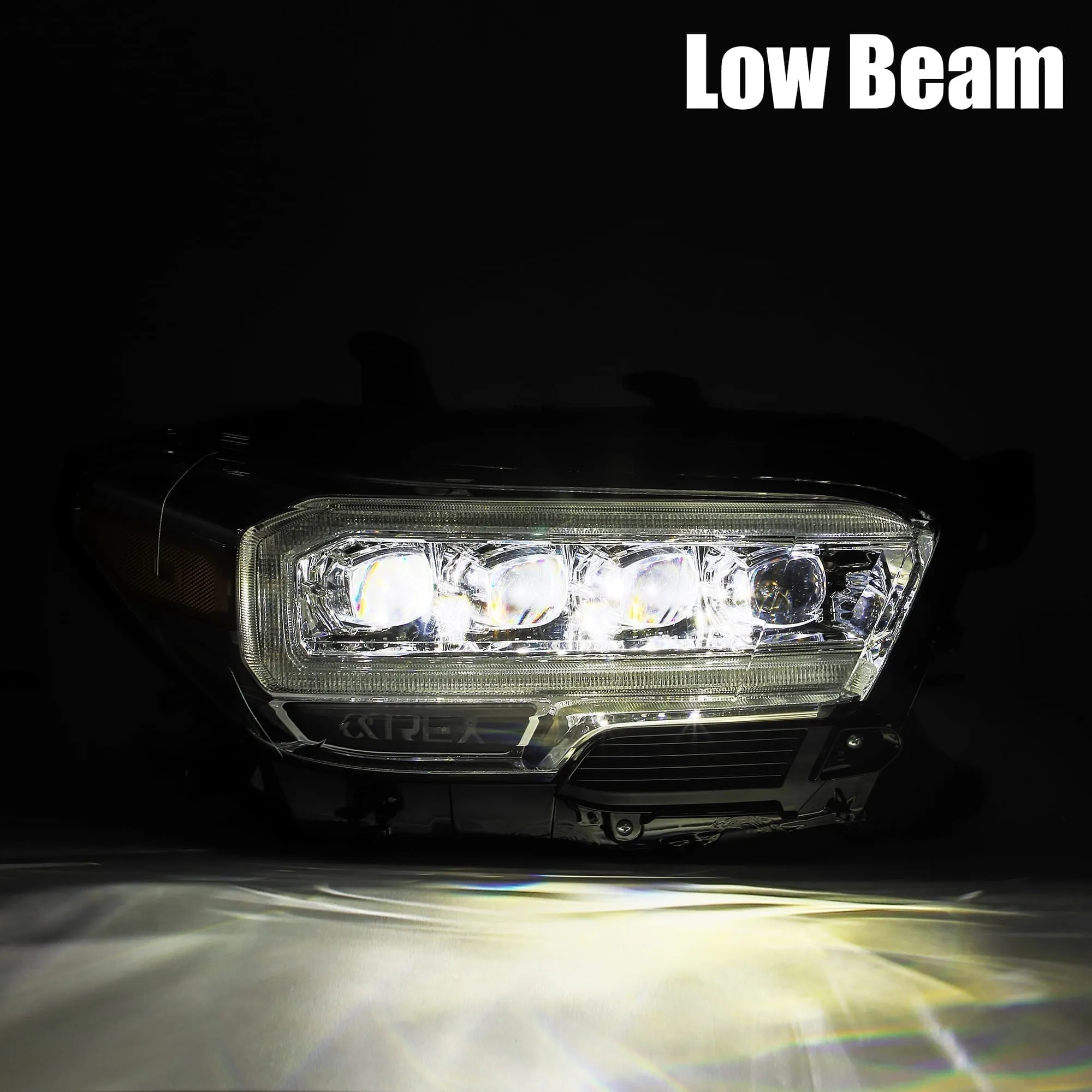 AlphaRex 16  Toyota Tacoma NOVA LED Projector Headlights Plank Style Chrome w/Activation Light (arx880706)