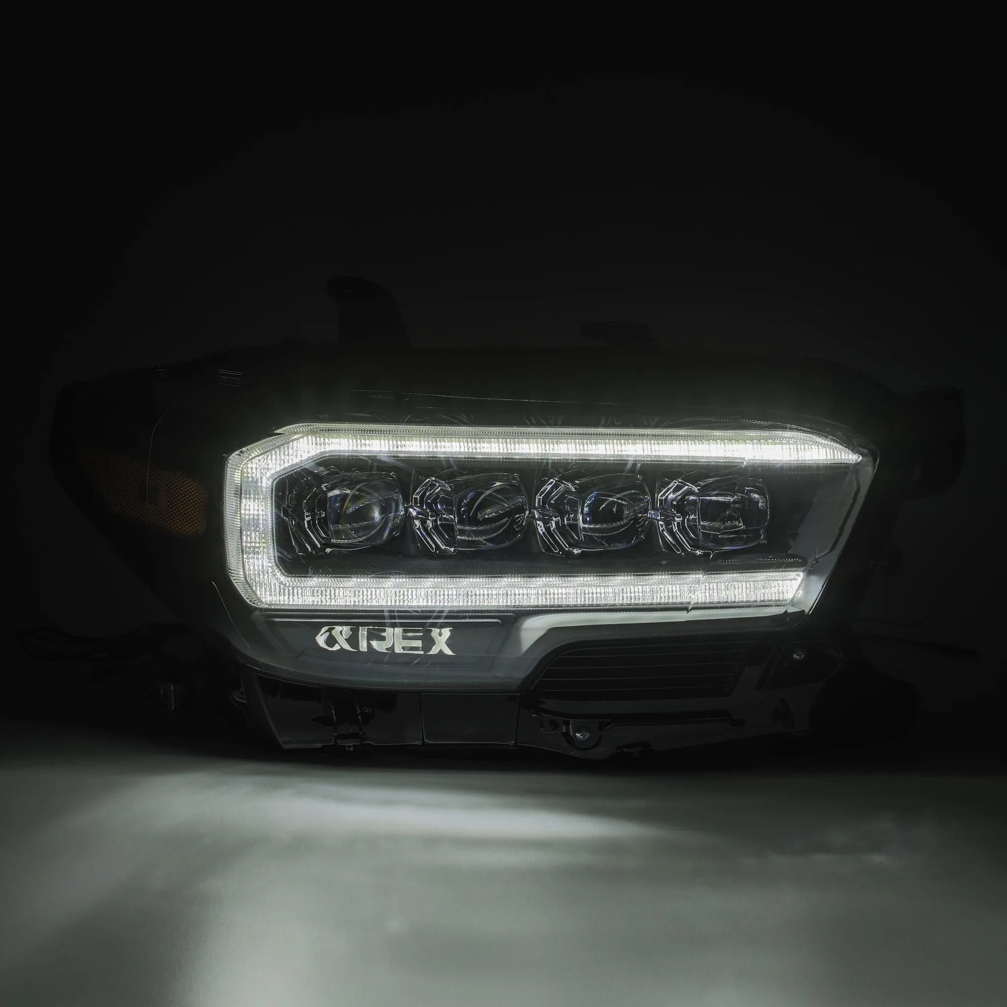 AlphaRex 16  Toyota Tacoma NOVA LED Projector Headlights Plank Style Chrome w/Activation Light (arx880706)