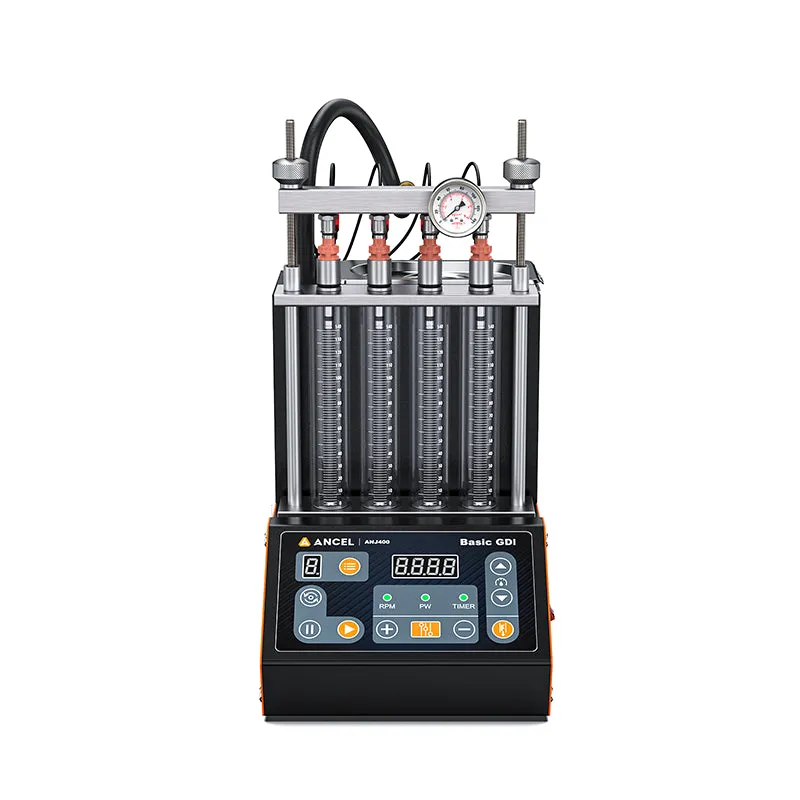 ANCEL ANJ400 GDI Fuel Injector Tester and Cleaner 4-cylinder Ultrasonic Cleaning Machine