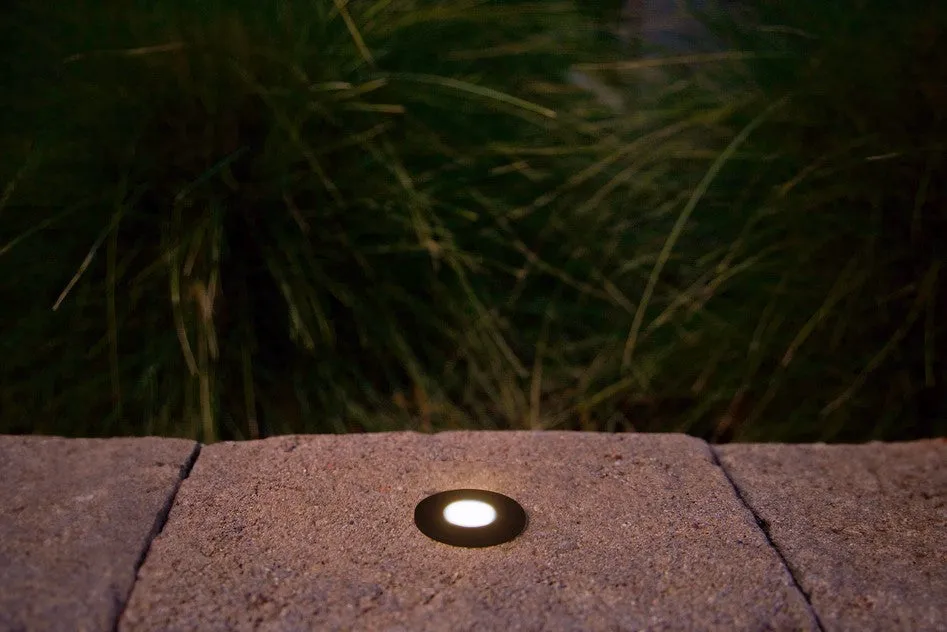 Brilliance VersaBeam Brass Round Flange Honeycomb Louver & Clear Spacer in Brass
