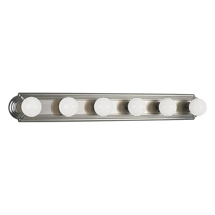 Broadway Six-Light Wall-Mount Bath Lighting Fixture