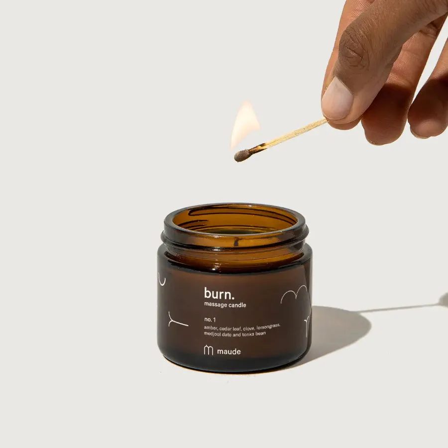 Burn no. 1 Massage Candle by Maude