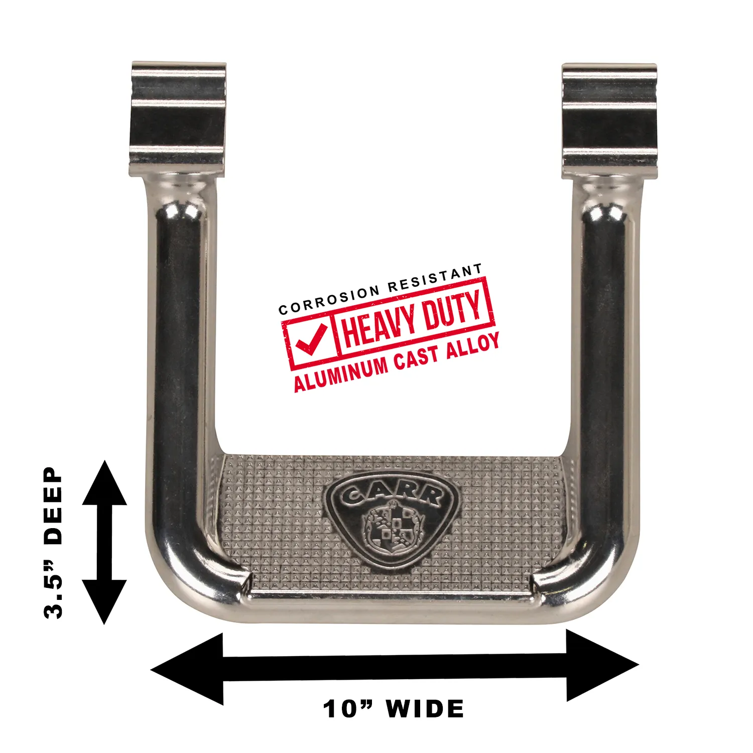 Carr Hoop II Step Bars - Polished - Jeep Wrangler TJ 1997-2006