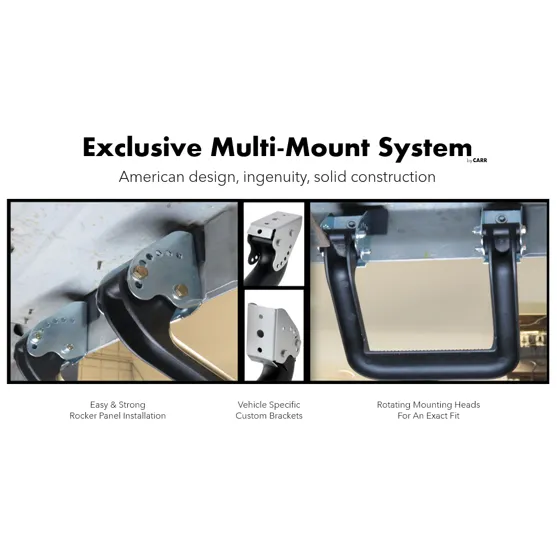 Carr Super Hoop Step Bars - Black - Toyota Tundra 2000-21 (Pair)