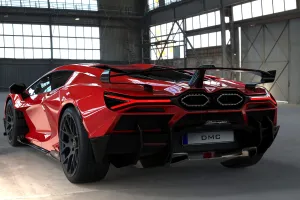 DMC Lamborghini Revuelto: Carbon Fiber Rear Bumper: Fits OEM LB744 Coupe & Spyder