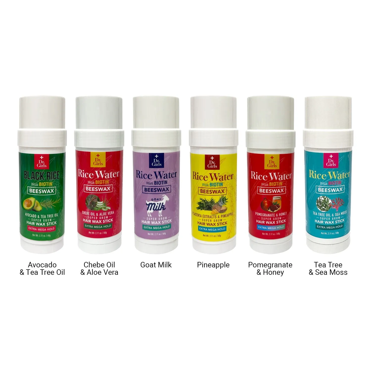 Dr.Girls Rice Water Extra Mega Hold Hair Beeswax Stick 2.11oz/ 60g