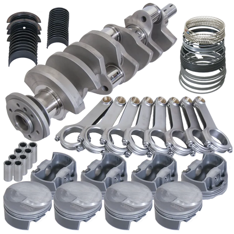 Eagle Balanced Rotating Assembly Kit - 496 CID - Forged Crank - Forged Pistons - 4.250" Stroke - 4.310" Bore - 6.385" H-Beam Rods - BB Chevy