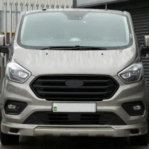 For Ford Transit Custom Front Grille OEM Style New Shape (Matte Black Base) Painted and Ready to Fit
