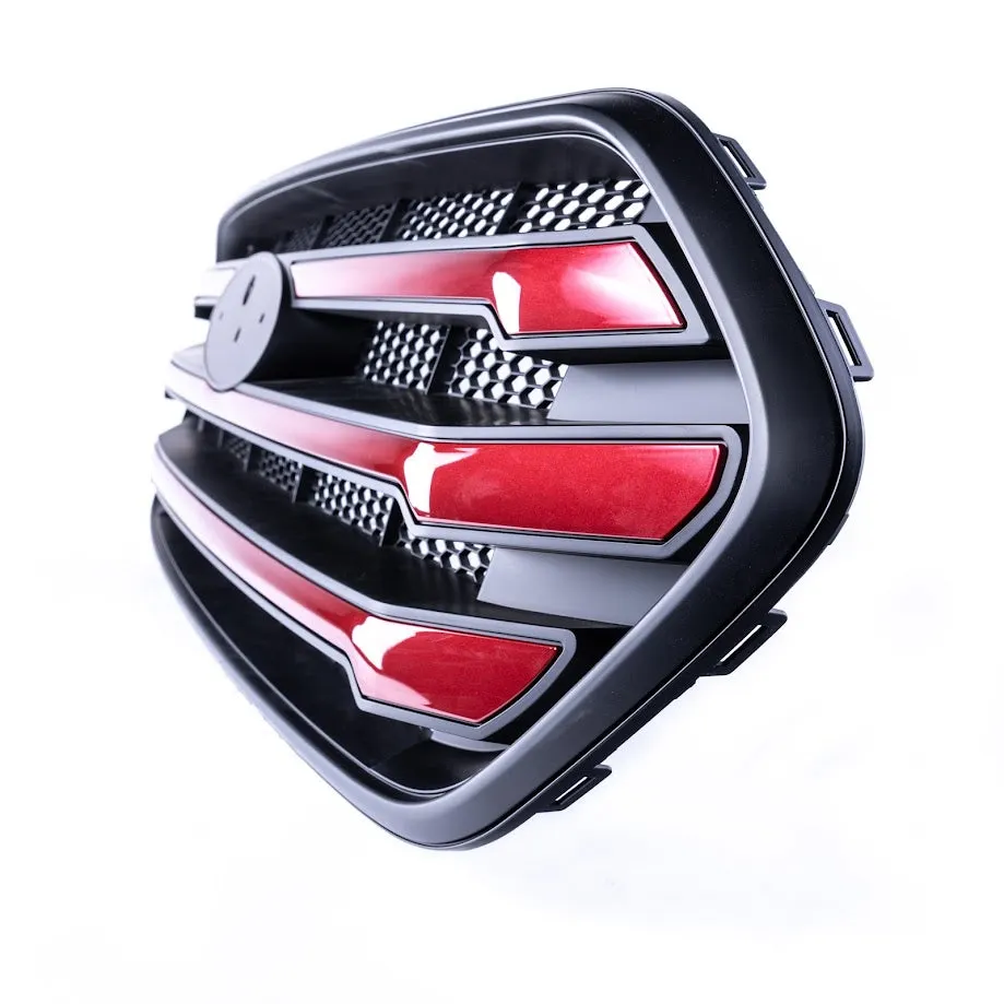 For Ford Transit Custom Front Grille OEM Style New Shape (Matte Black Base) Painted and Ready to Fit