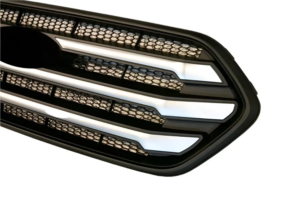 For Ford Transit Custom Front Grille OEM Style New Shape (Matte Black Base) Painted and Ready to Fit