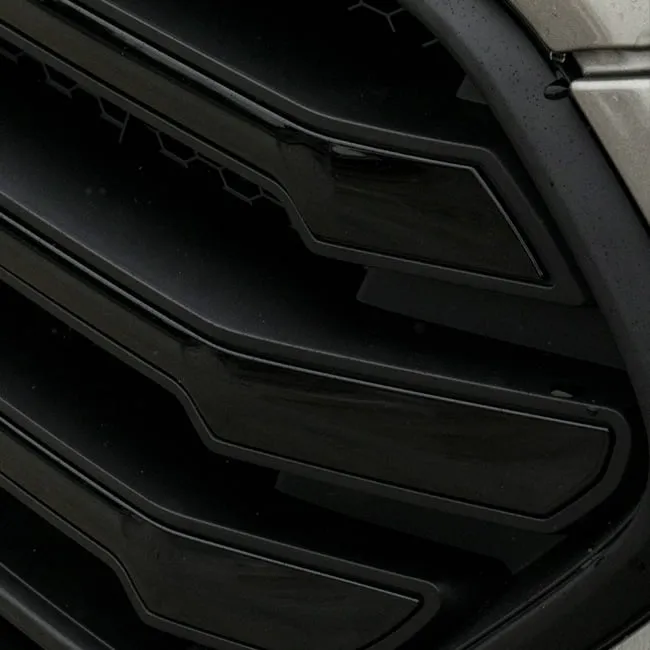 For Ford Transit Custom Front Grille OEM Style New Shape (Matte Black Base) Painted and Ready to Fit