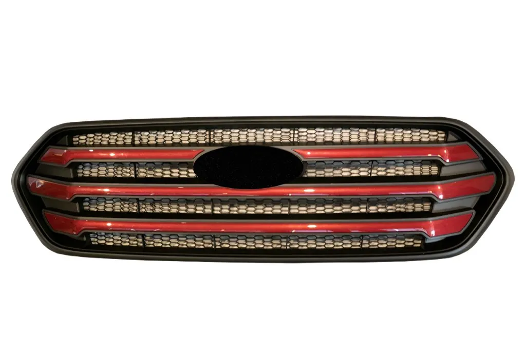 For Ford Transit Custom Front Grille OEM Style New Shape (Matte Black Base) Painted and Ready to Fit