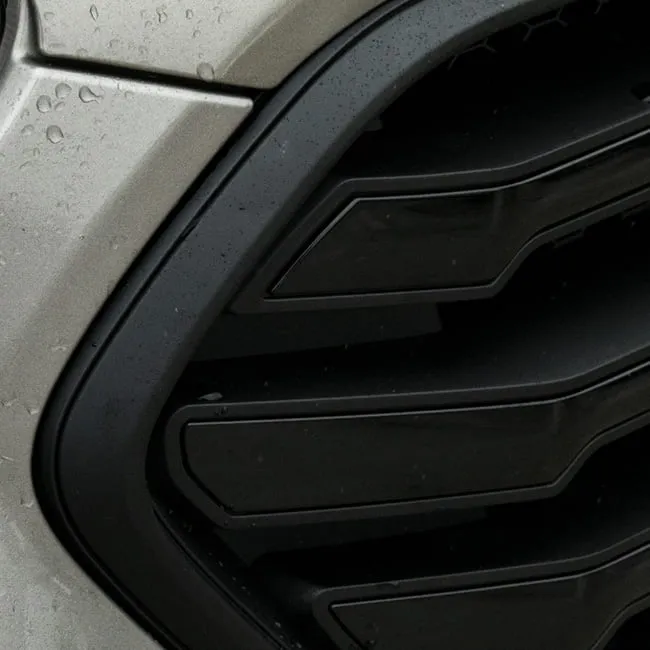 For Ford Transit Custom Front Grille OEM Style New Shape (Matte Black Base) Painted and Ready to Fit