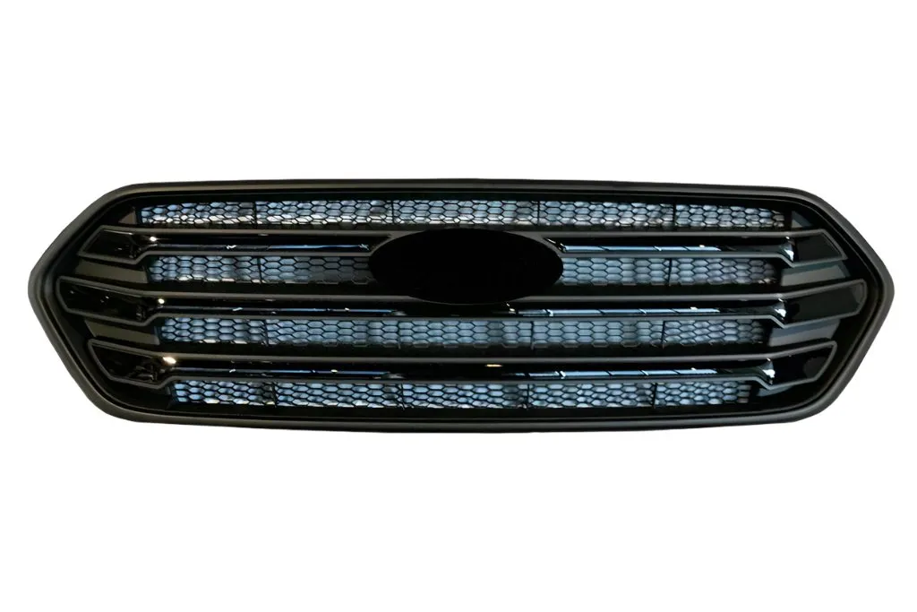 For Ford Transit Custom Front Grille OEM Style New Shape (Matte Black Base) Painted and Ready to Fit