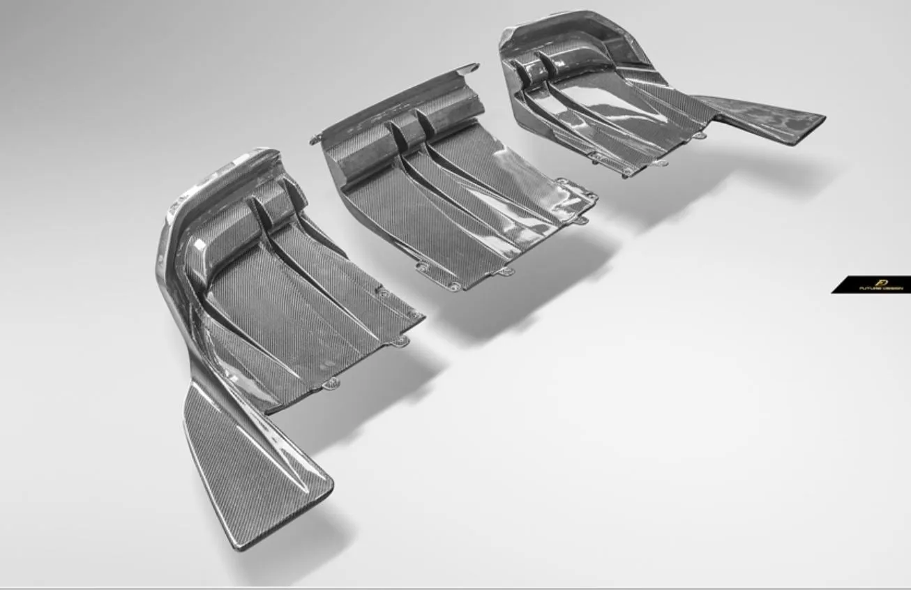 Future Design Blaze Carbon Fiber Rear Diffuser for Audi E-Tron GT