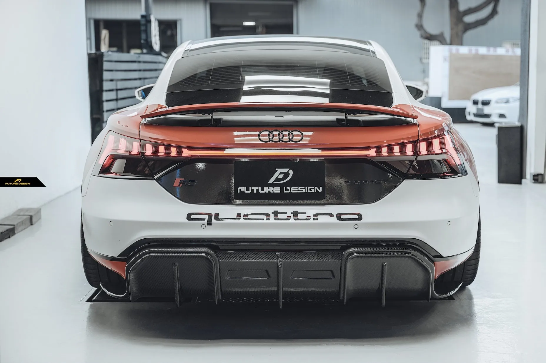 Future Design Blaze Carbon Fiber Rear Diffuser for Audi E-Tron GT