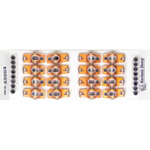 Harland Sharp Original Full Roller Rocker Arm - 7/16 in Stud Mount - 1.60 Ratio - Orange Anodized - Oldsmobile V8 Edelbrock Performer RMP - Set of 16