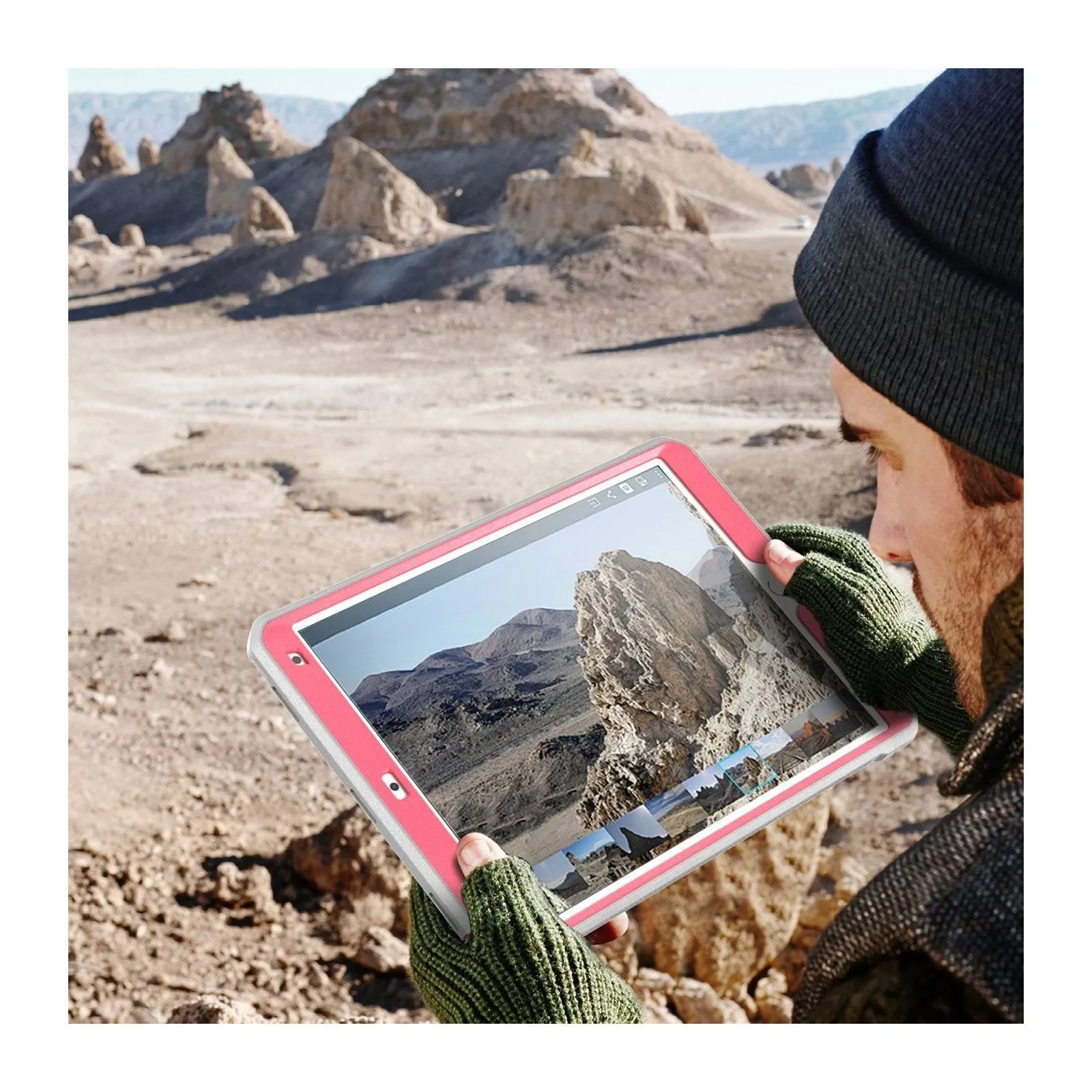 iPad Pro 10.5 inch (2017) Unicorn Beetle Rugged Case with Screen Protector-Pink
