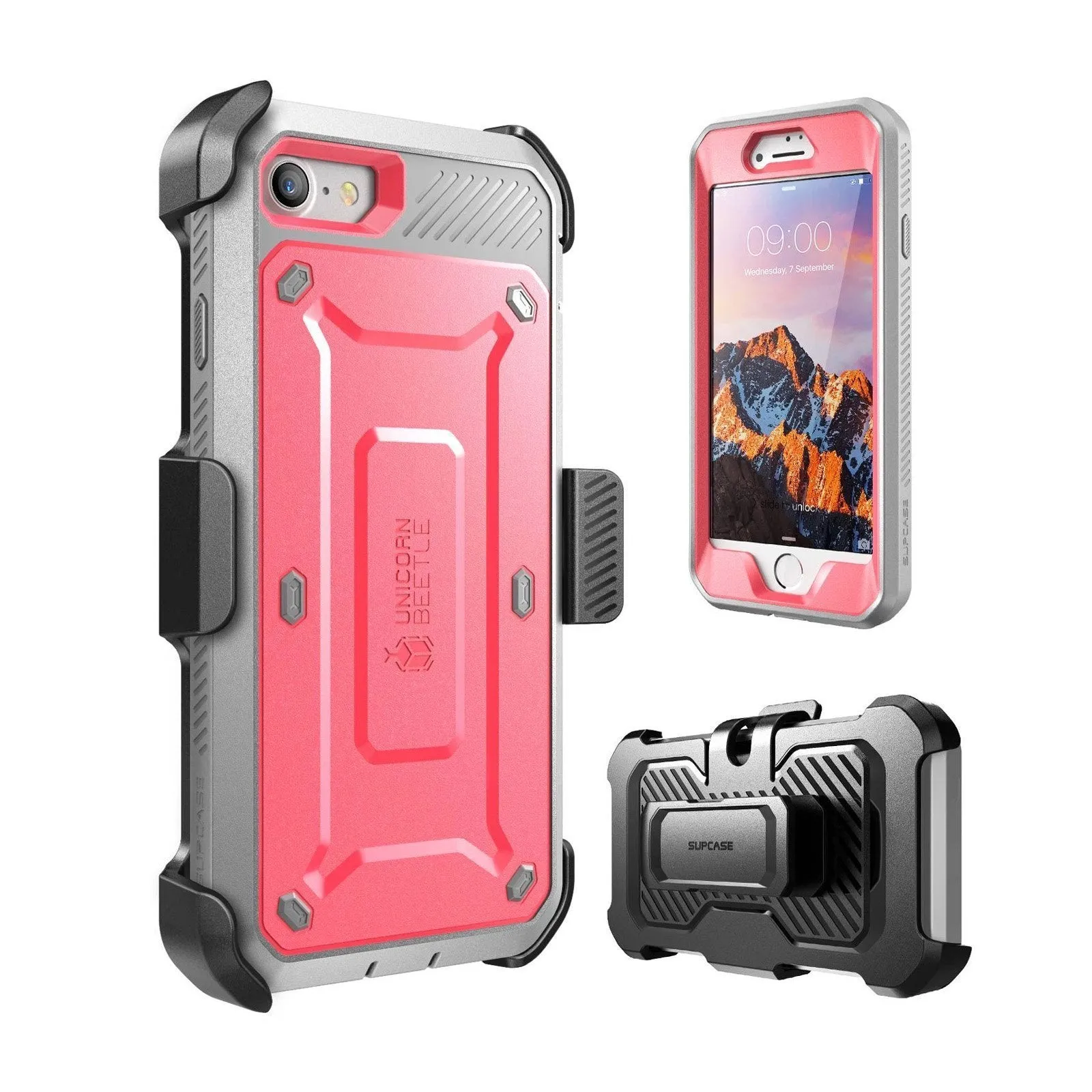 iPhone 7 / 8 Unicorn Beetle Pro Full-Body Case-Pink