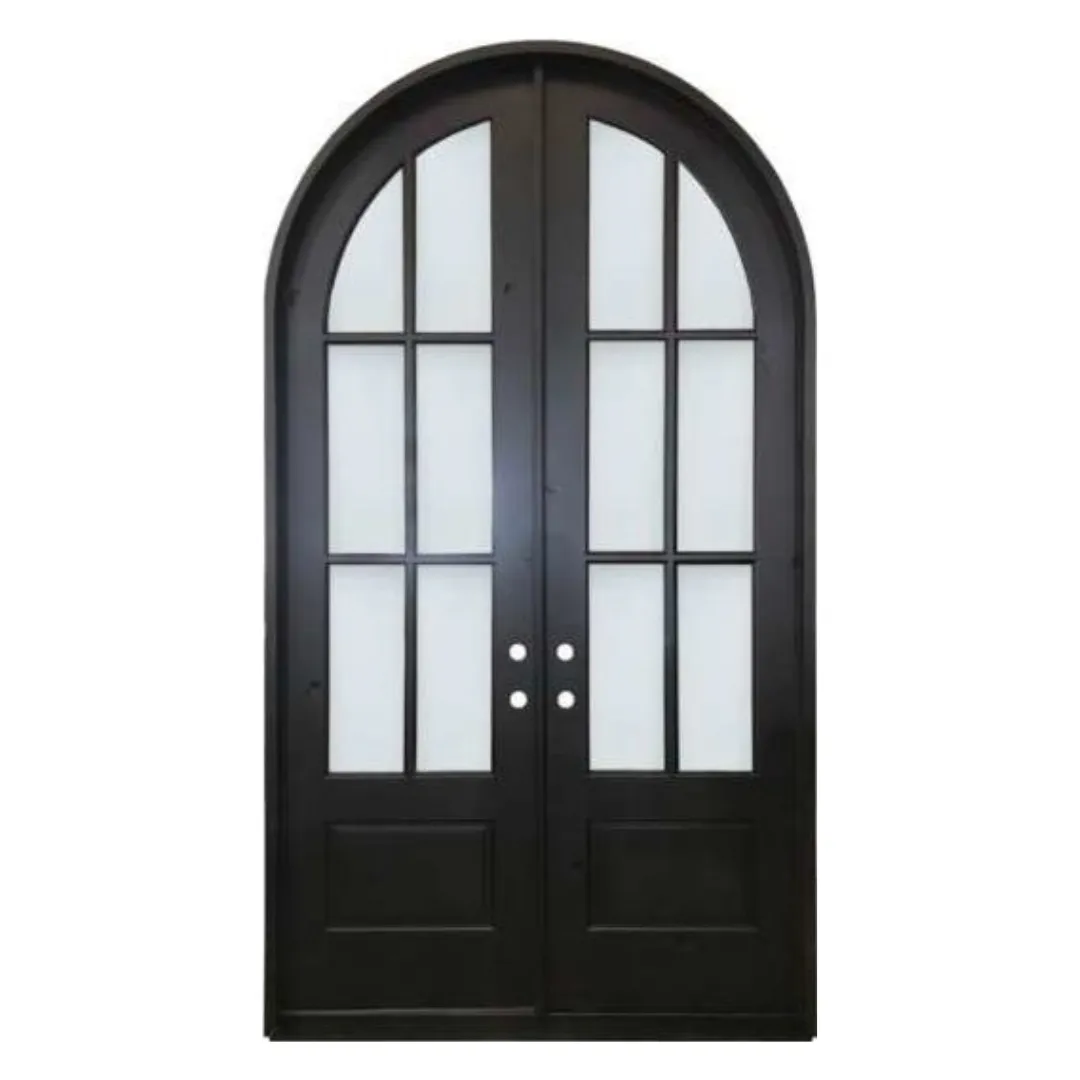 Knotty Alder Radius Top Exterior Door