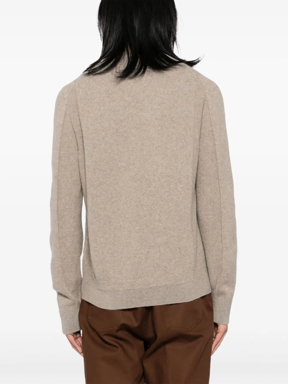 Long-Sleeve Mélange Polo