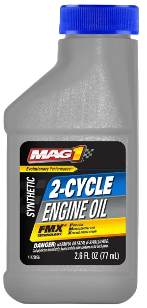 Mag 1 MAG63119 2-Cycle Full Synthetic Engine Oil, 2.6 oz, Bottle :EA: QUANTITY: 12