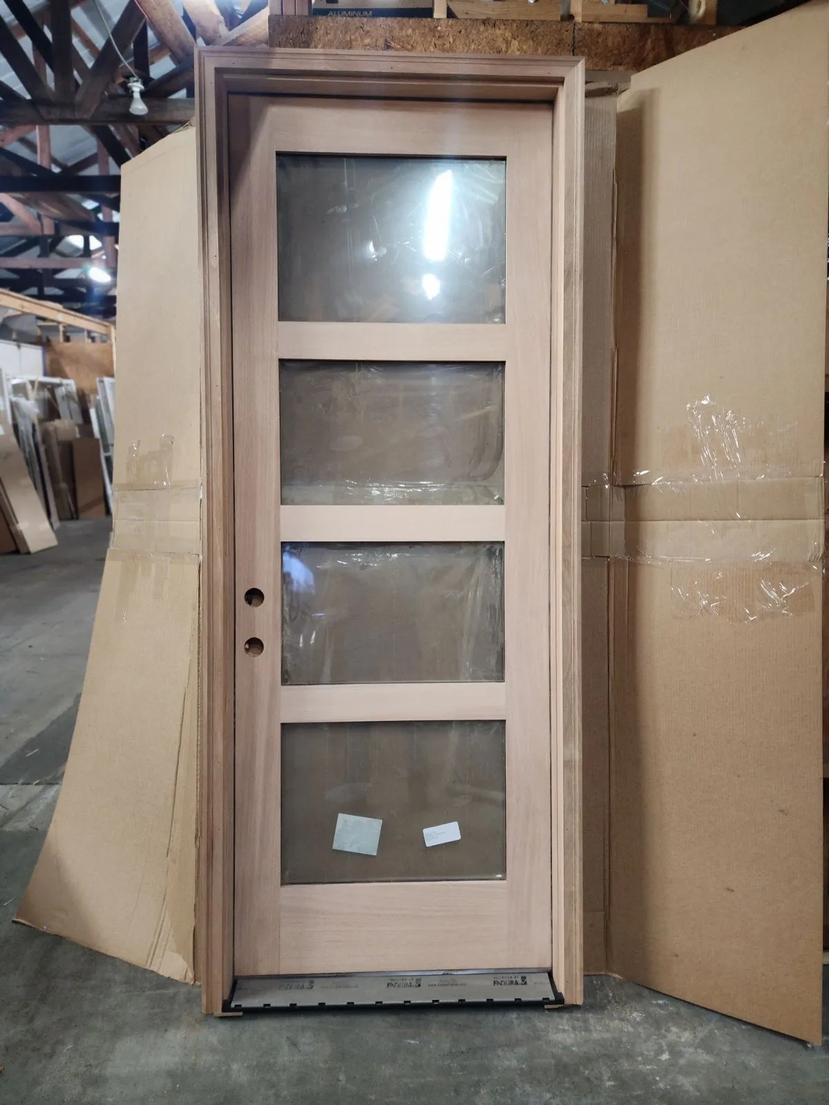 Mahogany 3' x 8' Exterior Door - Tacoma Style