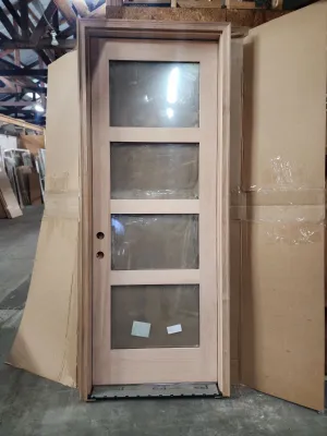 Mahogany 3' x 8' Exterior Door - Tacoma Style