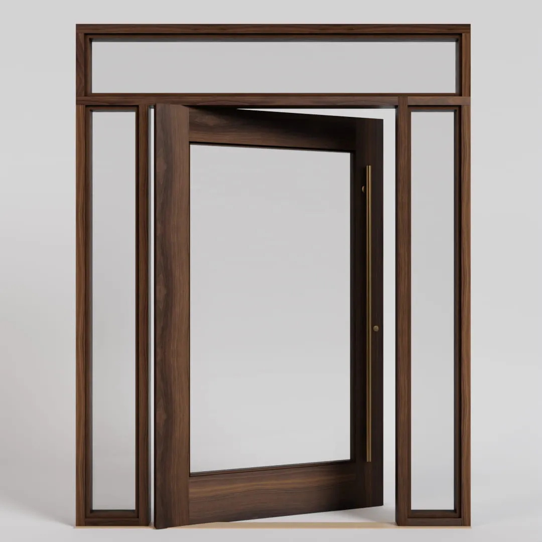 Marin Single Panel Glass Pivot Door