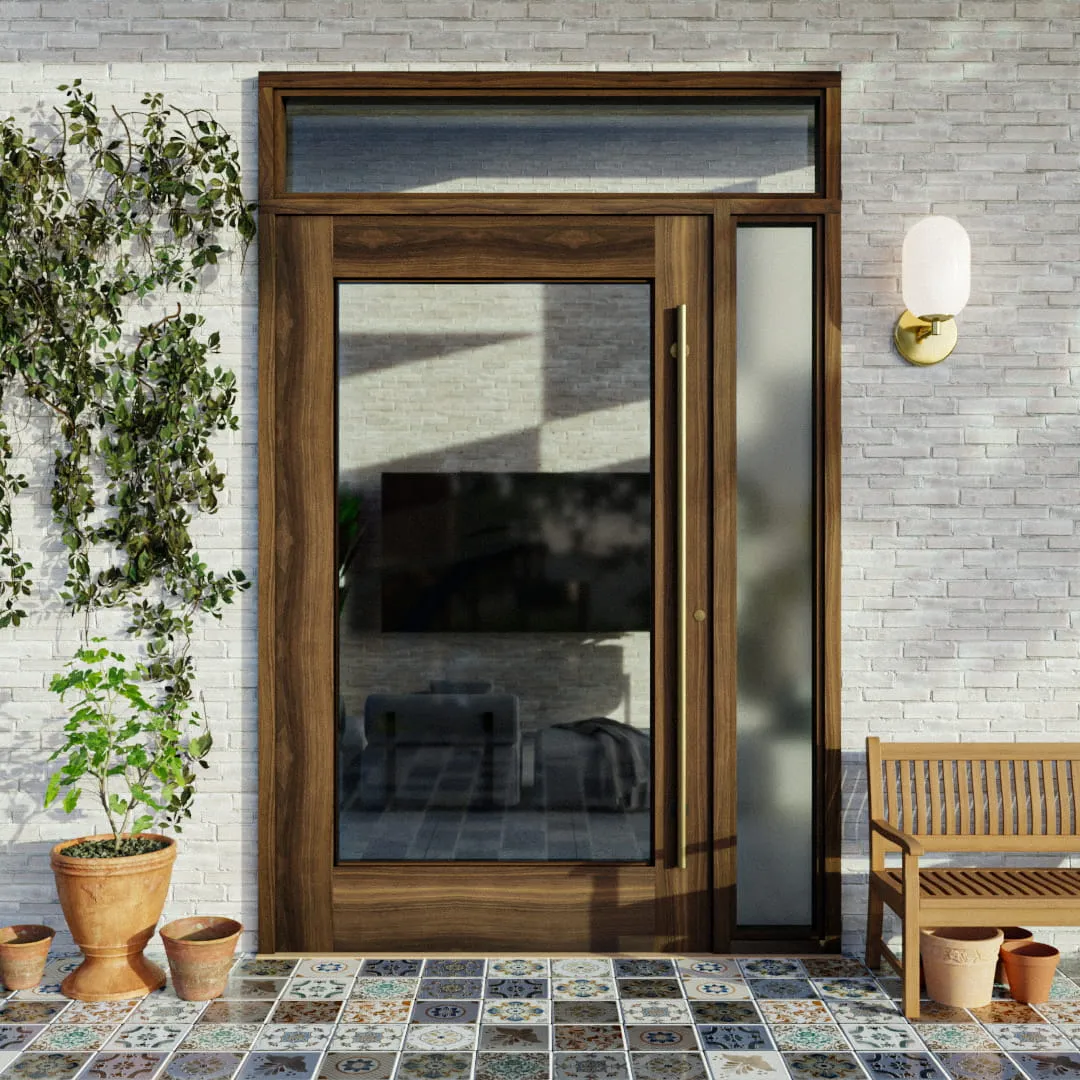 Marin Single Panel Glass Pivot Door
