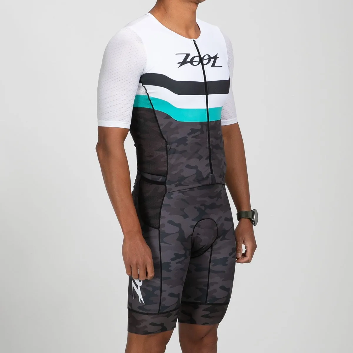 Men's Ltd Tri Aero Fz Racesuit - Camouflage