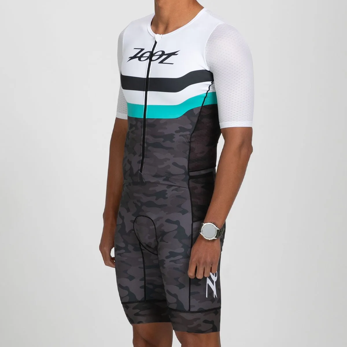 Men's Ltd Tri Aero Fz Racesuit - Camouflage