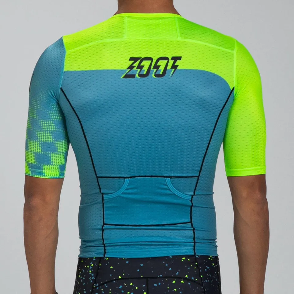 Mens LTD Triathlon Aero Jersey - Electric