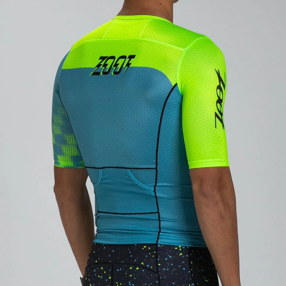 Mens LTD Triathlon Aero Jersey - Electric