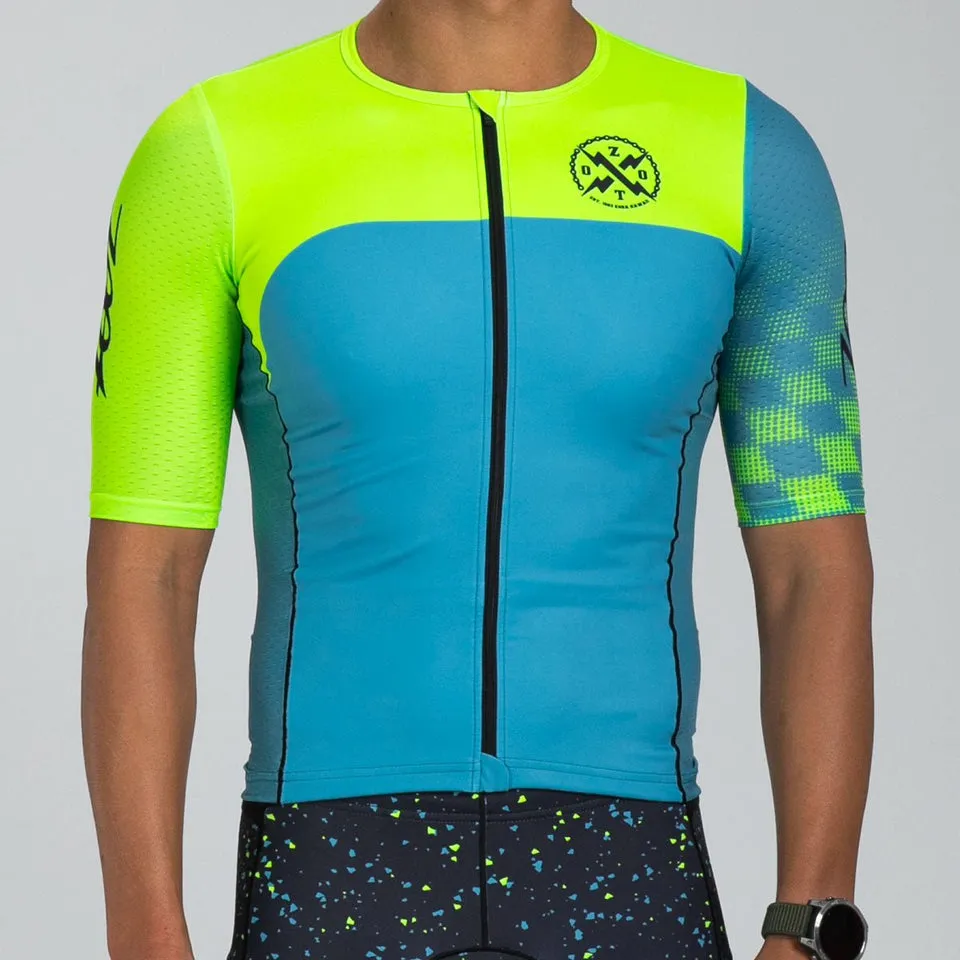 Mens LTD Triathlon Aero Jersey - Electric