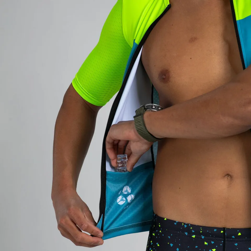 Mens LTD Triathlon Aero Jersey - Electric