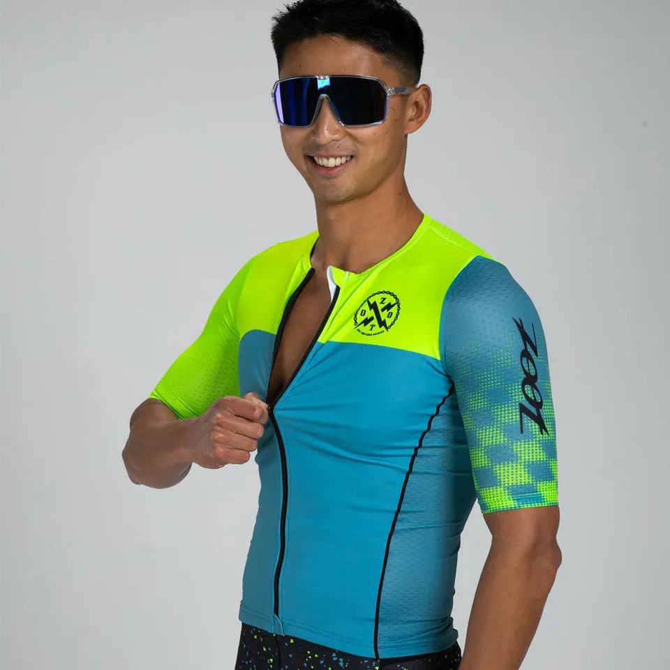 Mens LTD Triathlon Aero Jersey - Electric